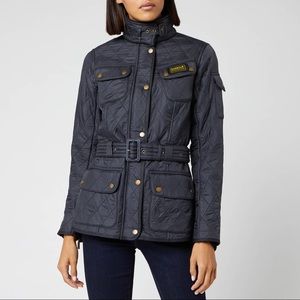 BARBOUR International Women's Polarquilt Jacket - Navy Sz 6